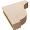Ekena Millwork 4"W x 16"D x 16"H Thin Van Buren Rough Cedar Woodgrain TimberThane Corbel, Primed Tan CORUR04X16X16VANRCPR - alternate 5